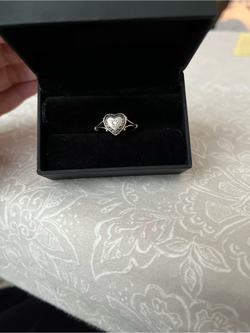 Sterling Silver Heart Ring REGALROSE - Picture 4 of 4